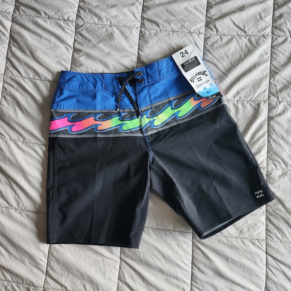 Billabong Vibrant Wave Board Shorts, Boys